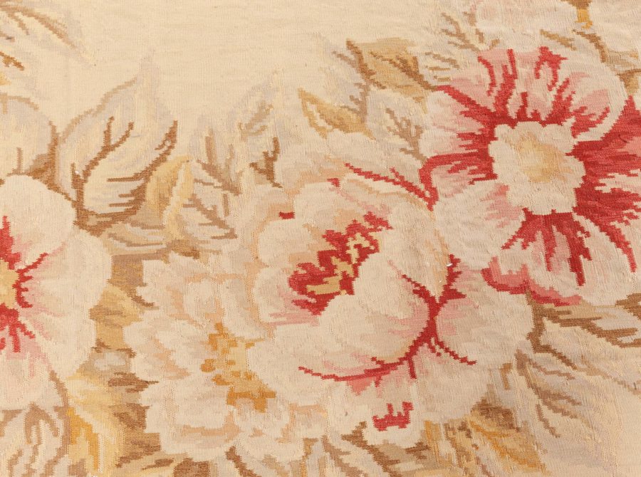Doris Leslie Blau Collection Floral Bessarabian Style Handmade Wool Rug N11896