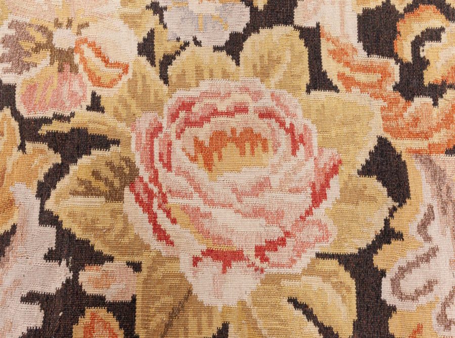 Doris Leslie Blau Collection Bessarabian Floral Flat Weave Rug N11900