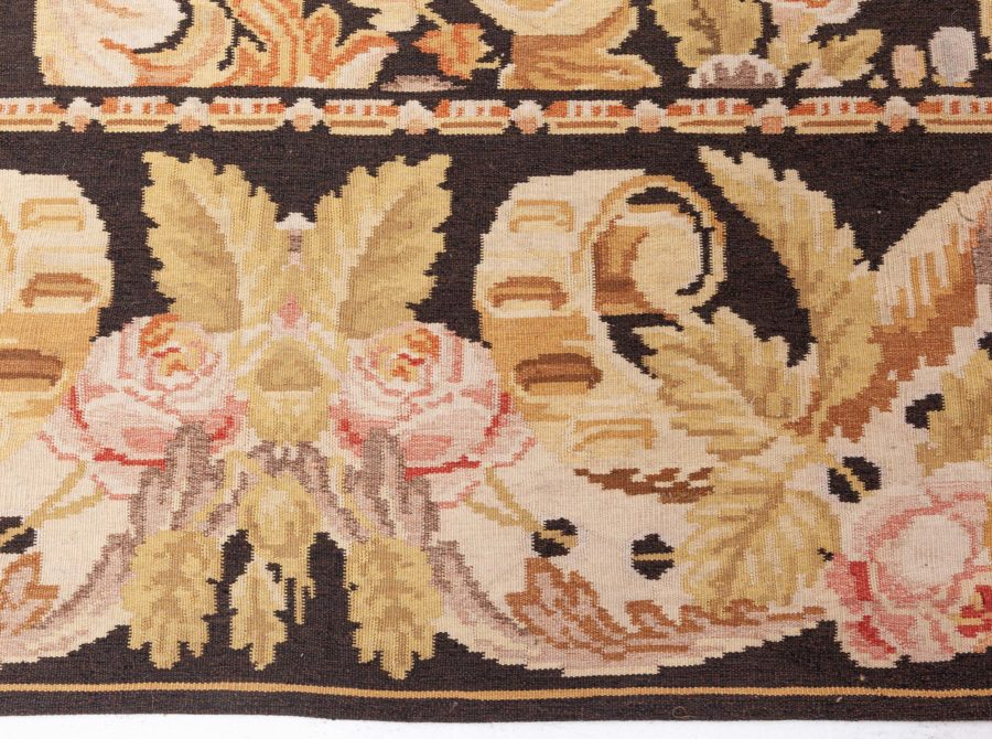 Doris Leslie Blau Collection Bessarabian Floral Flat Weave Rug N11900