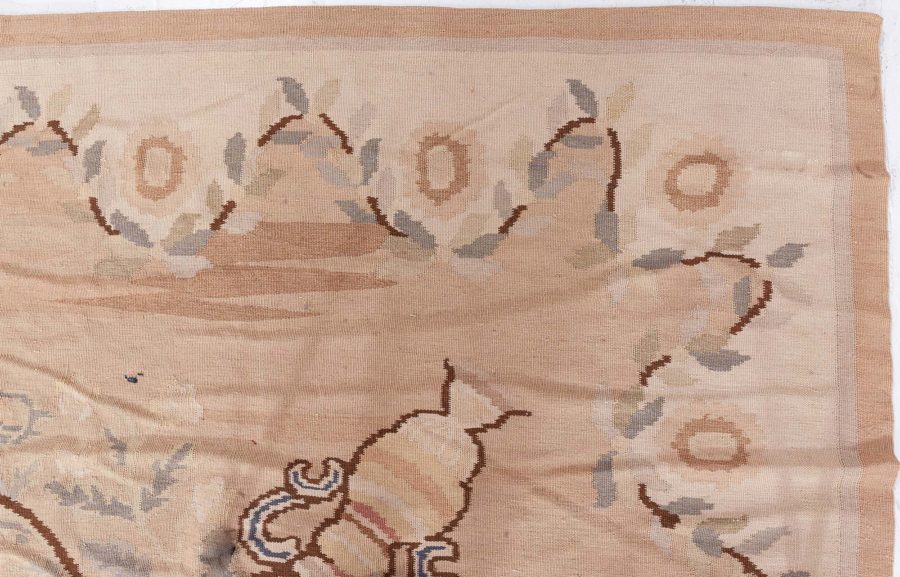 Doris Leslie Blau Collection Bessarabian Style Floral Handmade Wool Rug N11907
