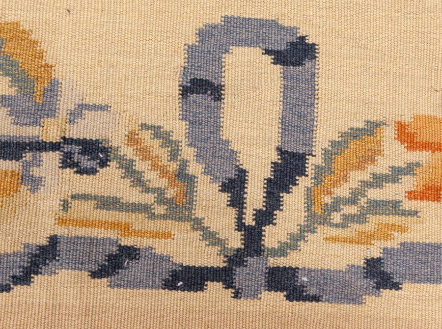 Doris Leslie Blau Collection Floral Bessarabian Design Handmade Wool Rug N11909
