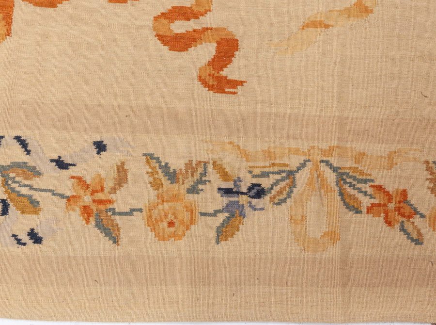 Doris Leslie Blau Collection Floral Bessarabian Design Handmade Wool Rug N11909