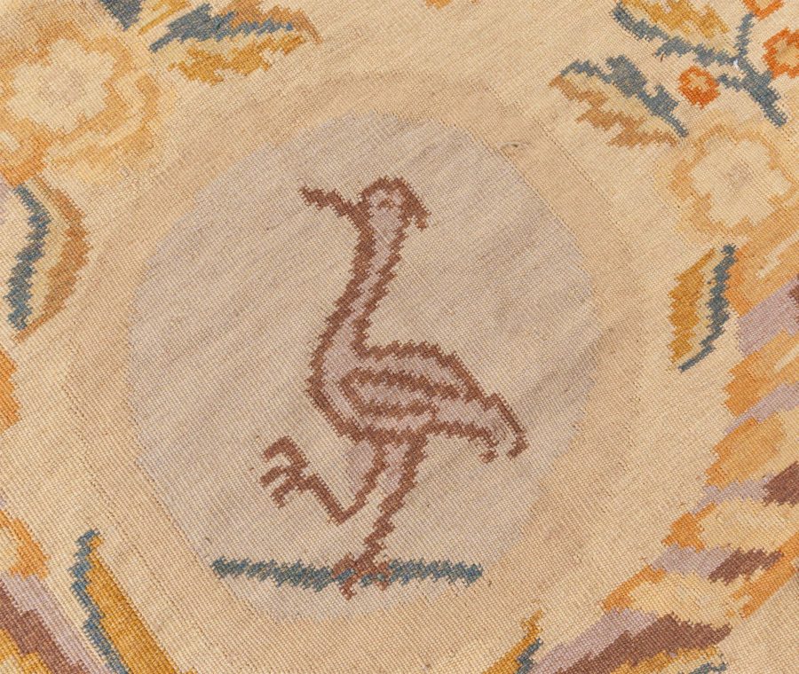 Doris Leslie Blau Collection Floral Bessarabian Design Handmade Wool Rug N11909