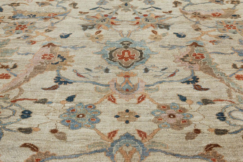 Doris Leslie Blau Collection Sultanabad Style, Beige, Blue, Brown, Green Red Rug N11869