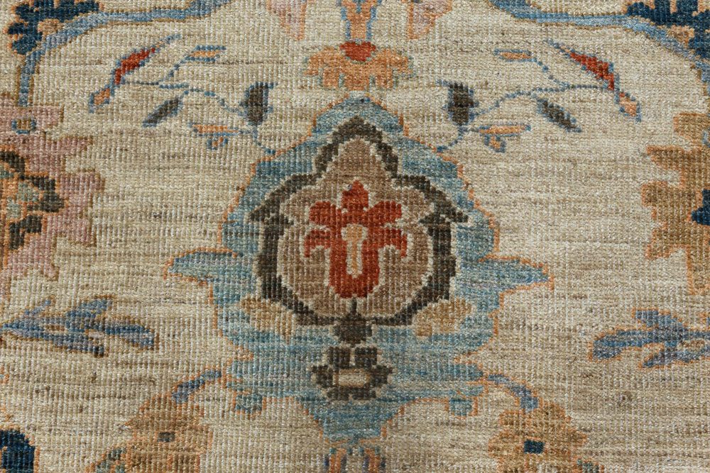 Doris Leslie Blau Collection Sultanabad Style, Beige, Blue, Brown, Green Red Rug N11869