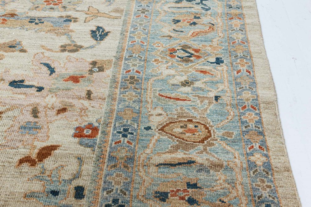 Doris Leslie Blau Collection Sultanabad Style, Beige, Blue, Brown, Green Red Rug N11869