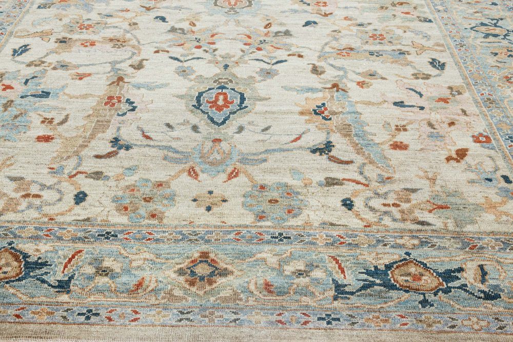 Doris Leslie Blau Collection Sultanabad Style, Beige, Blue, Brown, Green Red Rug N11869