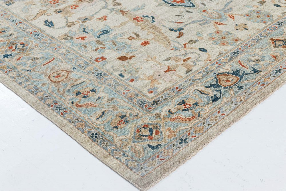 Doris Leslie Blau Collection Sultanabad Style, Beige, Blue, Brown, Green Red Rug N11869