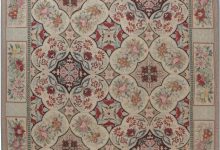 Doris Leslie Blau Collection <mark class='searchwp-highlight'>Floral</mark> Bessarabian Style Handmade Wool Rug N11902