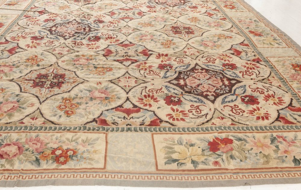 Doris Leslie Blau Collection Floral Bessarabian Style Handmade Wool Rug N11902