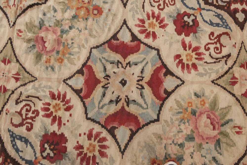 Doris Leslie Blau Collection Floral Bessarabian Style Handmade Wool Rug N11902