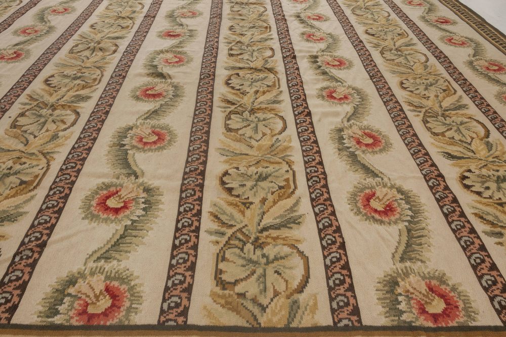 Doris Leslie Blau Collection Bessarabian Floral Flat-Weave Wool Rug N11893