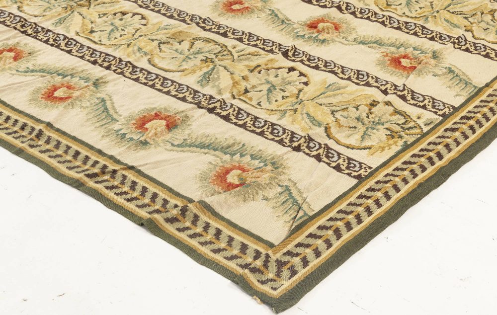 Doris Leslie Blau Collection Bessarabian Floral Design Handmade Wool Rug N11916