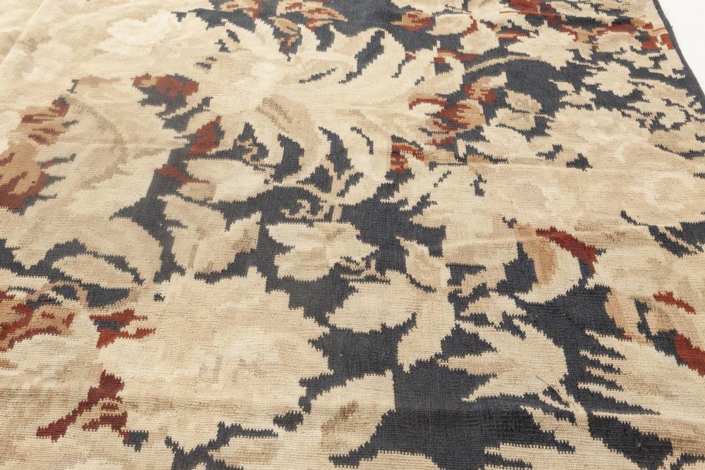 Doris Leslie Blau Collection Floral Bessarabian Design Handmade Wool Rug N11922