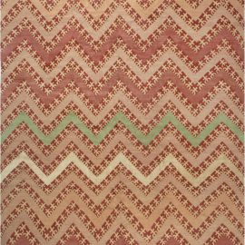 Doris Leslie Blau Collection Modern Tribal Geometric Silk, Wool Rug N11914