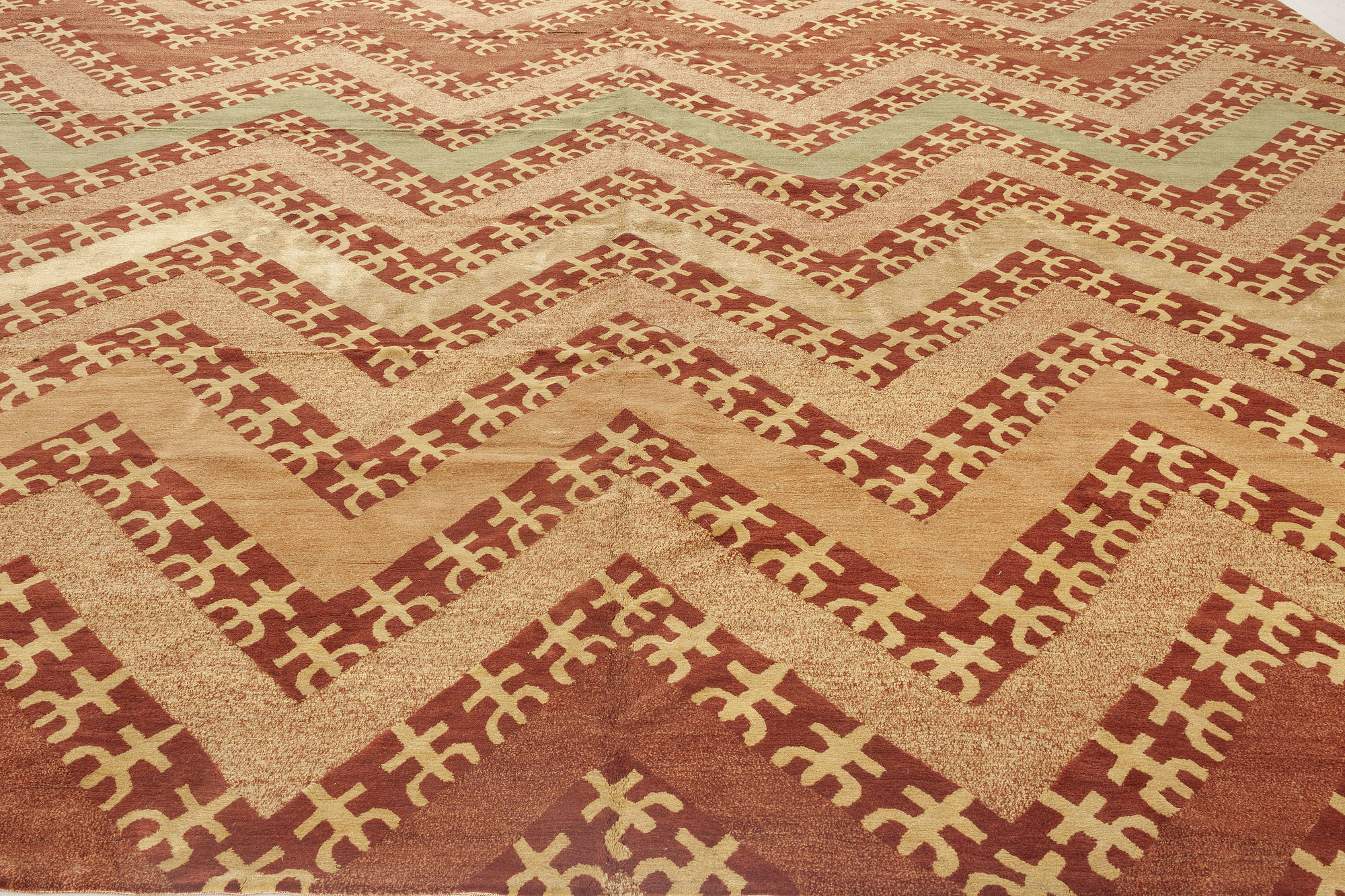 Doris Leslie Blau Collection Modern Tribal Geometric Silk, Wool Rug ...
