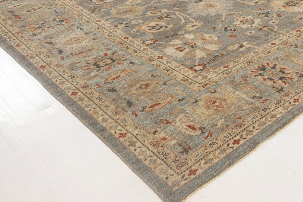 Doris Leslie Blau Collection Traditional Sultanabad Design Handmade Wool Rug N11873