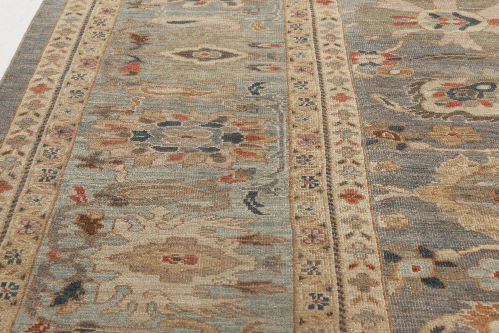 Doris Leslie Blau Collection Traditional Sultanabad Design Handmade Wool Rug N11873