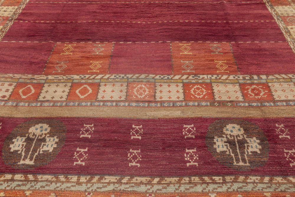 Vintage Swedish Rug by Martha Ghan BB6948