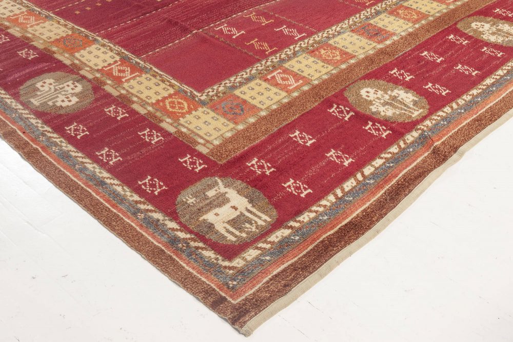 Vintage Swedish Rug by Martha Ghan BB6948