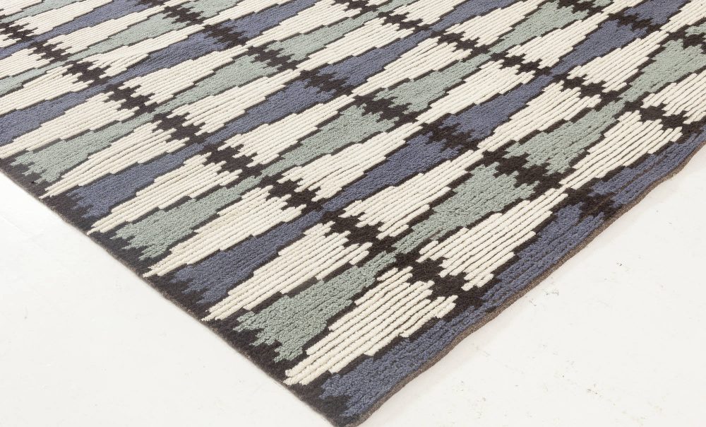 Doris Leslie Blau Collection Contemporary Swedish Design Handmade Wool Rug N11935