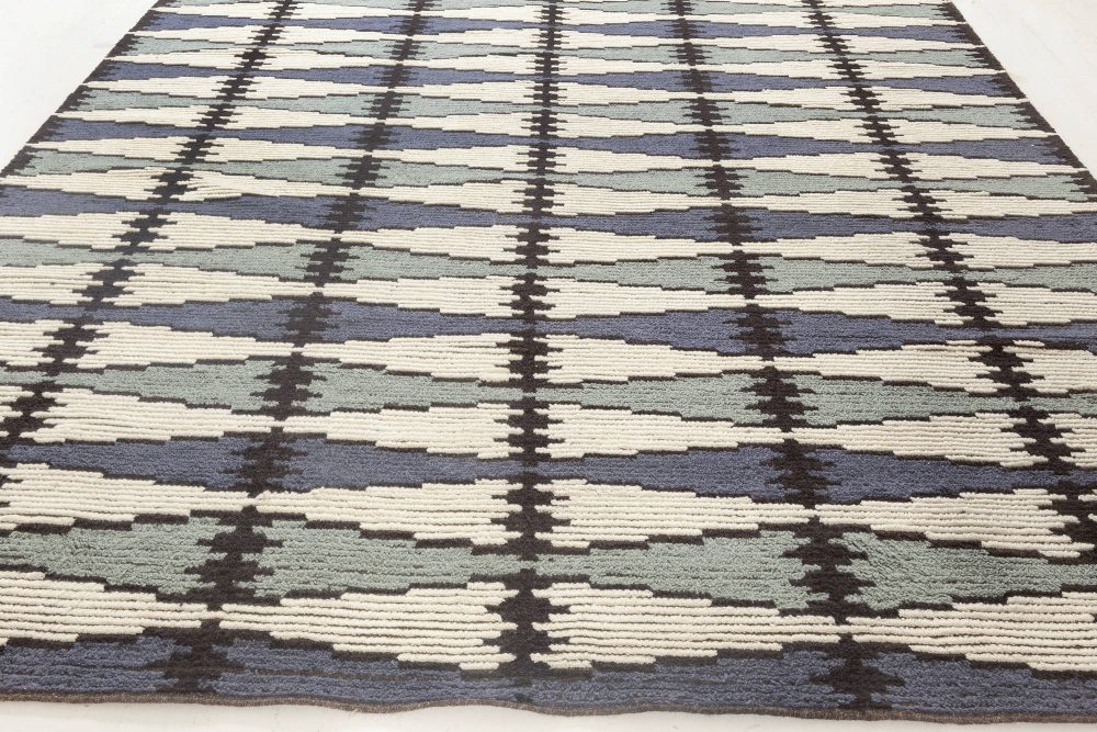 Doris Leslie Blau Collection Contemporary Swedish Design Handmade Wool Rug N11935