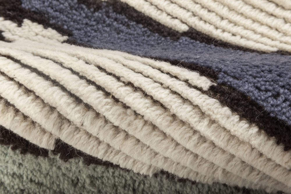 Doris Leslie Blau Collection Contemporary Swedish Design Handmade Wool Rug N11935
