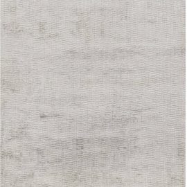 “Silverspun” Modern Solid Light Gray Hand-Knotted Silk Runner N11939