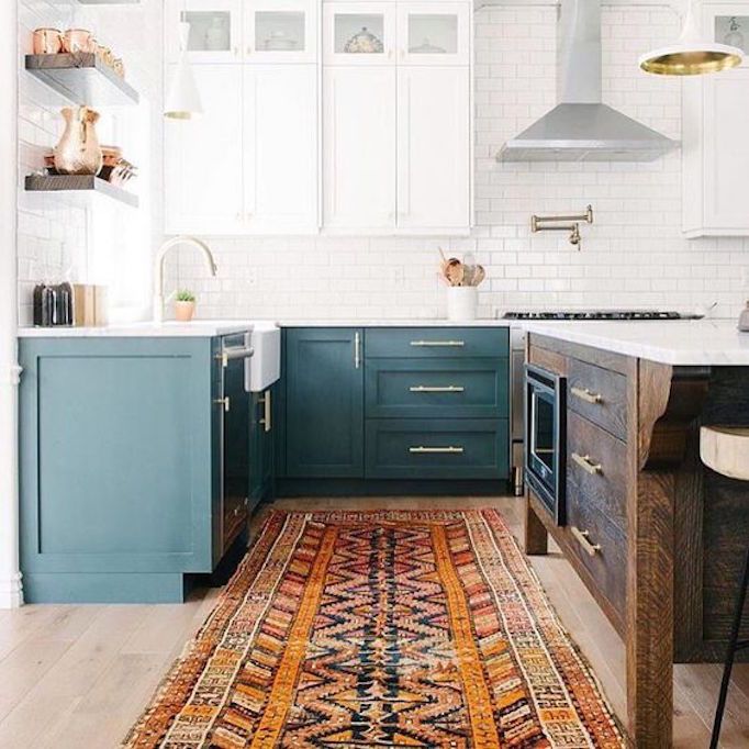 two toned kitchen cabinets, kitchen 2019 decor trends (17)