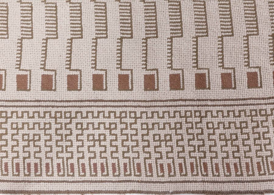 Doris Leslie Blau Collection Modern Needlepoint Wool Rug by Arthur Dunnam N12005