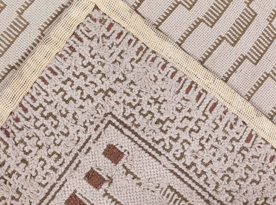 Doris Leslie Blau Collection Modern Needlepoint Wool Rug by Arthur Dunnam N12005
