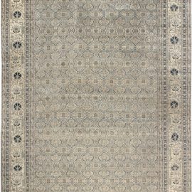 Persian Tabriz Handmade Wool Rug in Beige, Blue, Gray BB6965