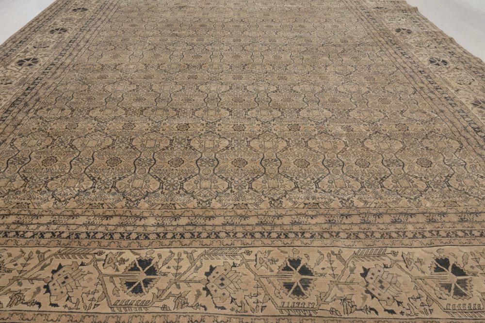 Persian Tabriz Handmade Wool Rug in Beige, Blue, Gray BB6965