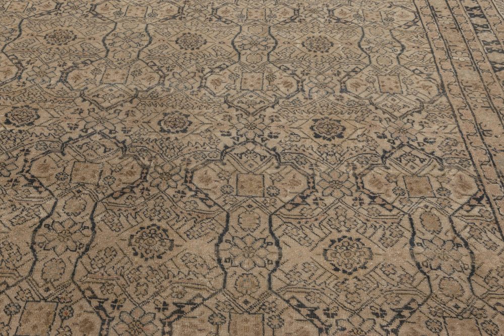 Persian Tabriz Handmade Wool Rug in Beige, Blue, Gray BB6965