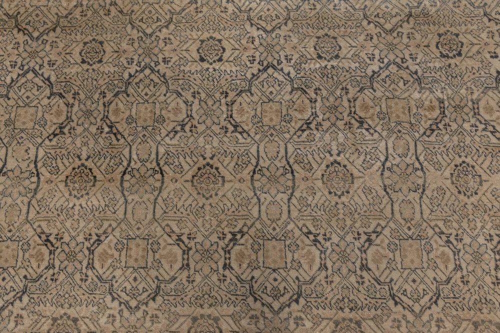 Persian Tabriz Handmade Wool Rug in Beige, Blue, Gray BB6965