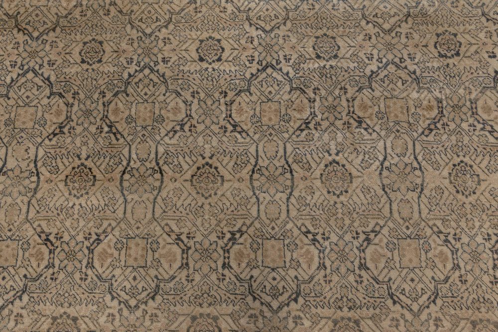 Persian Tabriz Handmade Wool Rug in Beige, Blue, Gray BB6965