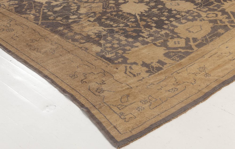 Antique Turkish  Oushak rug BB6986