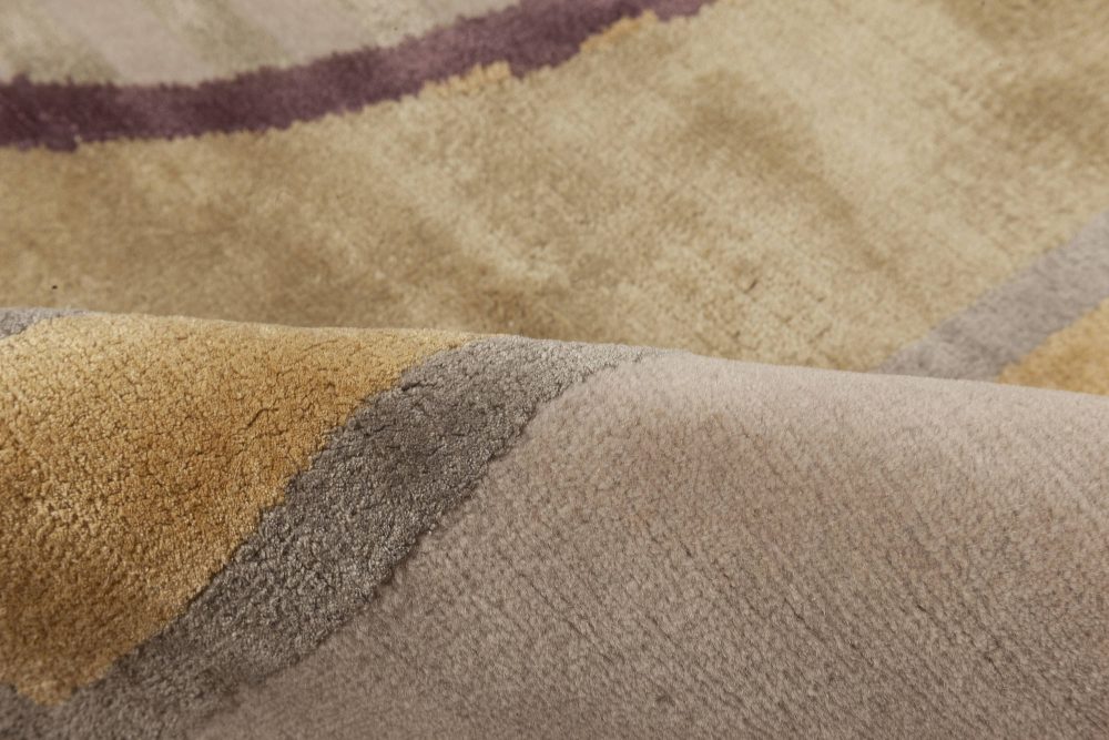 Doris Leslie Blau Collection Beaux Art Deco Natural Yarn Rug after Andre Arbus N12012