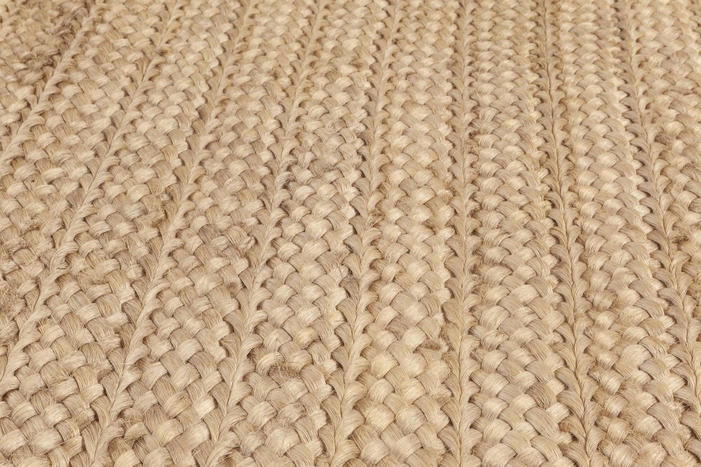 Oversized Contemporary Beige Abaca Rug N11996