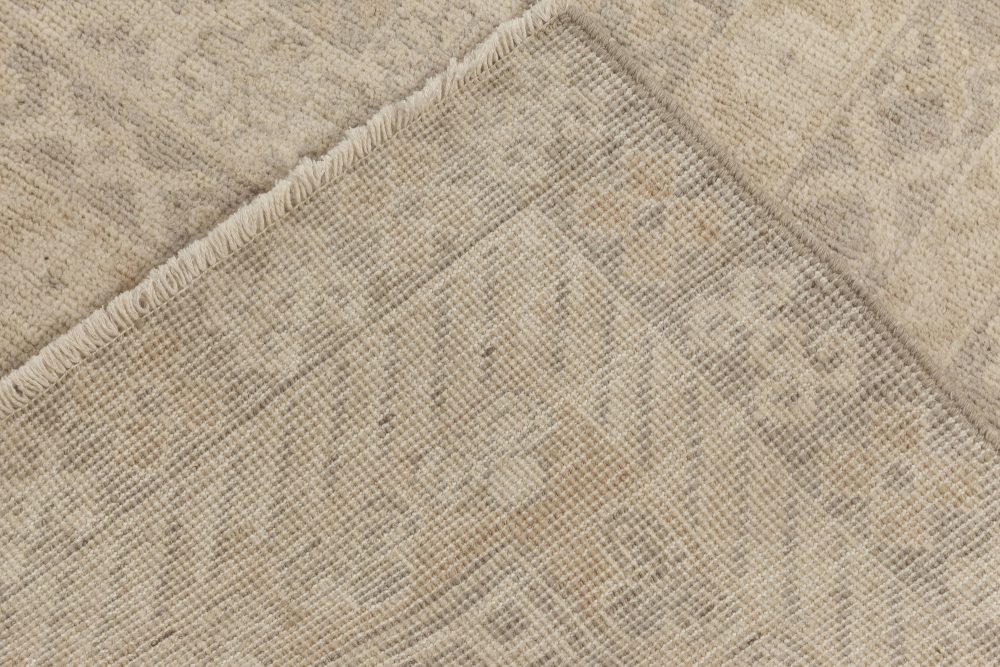 Doris Leslie Blau Collection Gray and Beige Samarkand Rug N12011