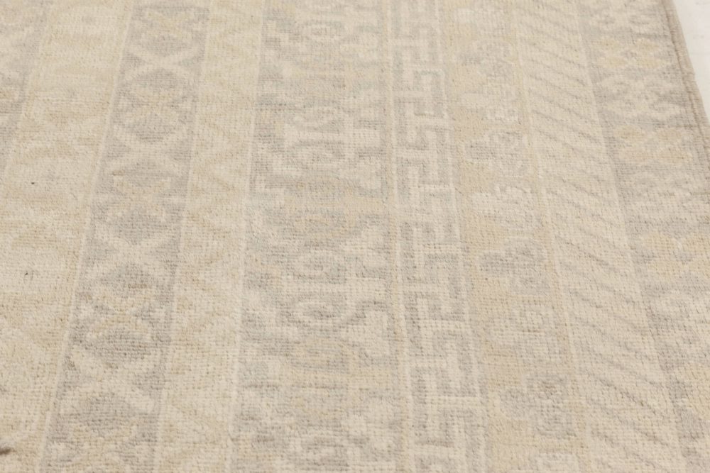 Doris Leslie Blau Collection Gray and Beige Samarkand Rug N12011