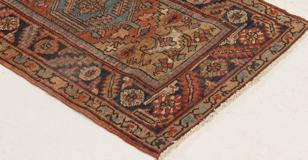 Antique Persian Heriz Runner BB7006