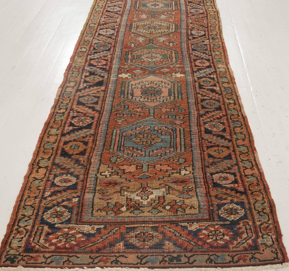 Antique Persian Heriz Runner BB7006