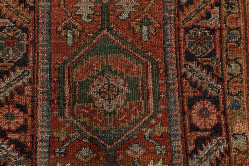 Antique Persian Heriz Runner BB7006