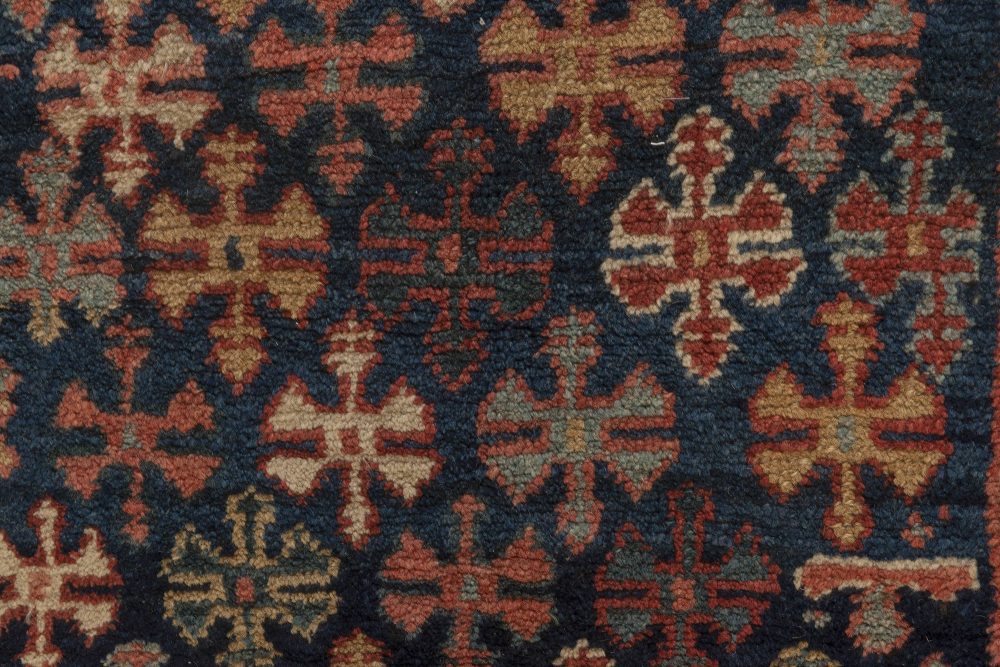 Early 20th Century Persian Malayer Runner in Beige, Blue, Green and Red BB7007