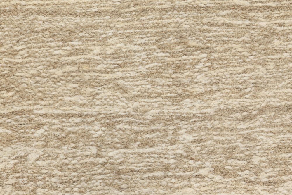 Doris Leslie Blau Collection High-Quality Contemporary Beige Hemp Runner N12025