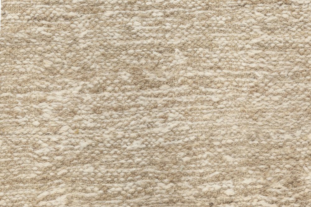 Doris Leslie Blau Collection High-Quality Contemporary Beige Hemp Runner N12025