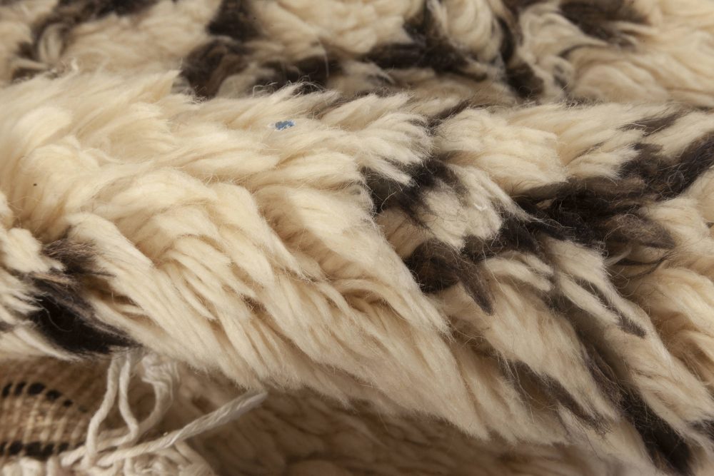 Doris Leslie Blau Collection Modern Charcoal Tribal Moroccan Design Wool Rug N12024