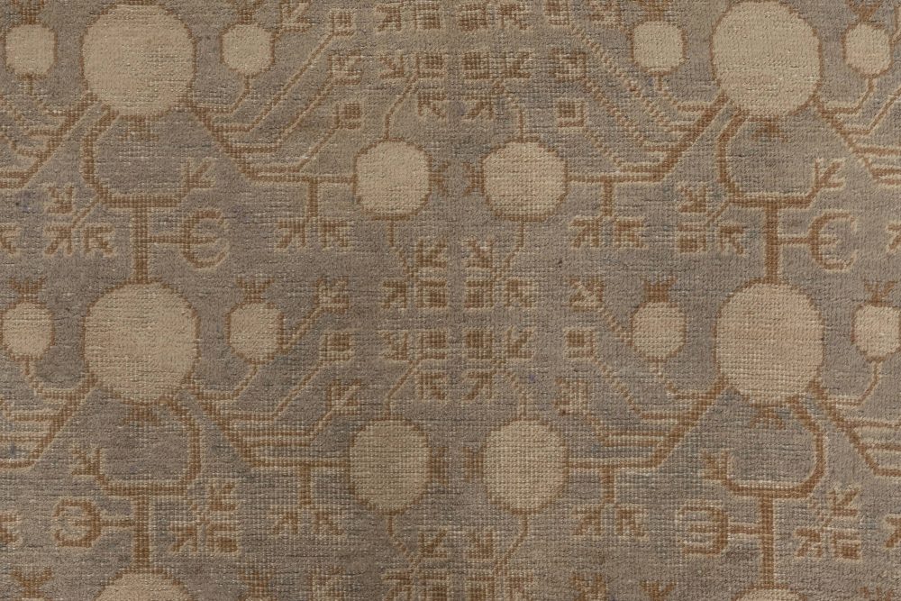 Midcentury Samarkand Handmade Wool Rug BB7008