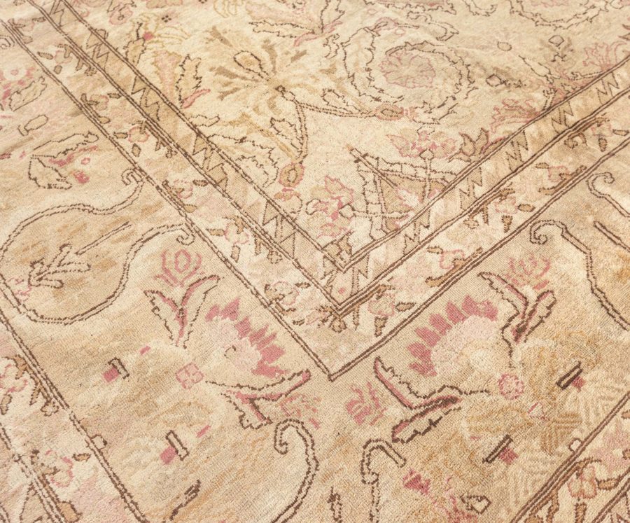 Fine Antique Indian Amritsar Handmade Carpet (Size Adjusted) BB7728